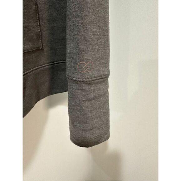 Calia women’s gray pullover hoodie w/kangaroo front pocket oversized XS #30-0774 - Picture 3 of 5